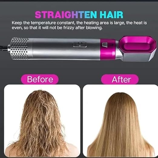 5 In 1 Hair Styler For Women - 5 In 1 Hot Hair Dryer Brush - 5 In 1 Hot Air Styler - 5 In 1 Multifunctional Hair Dryer Styling Tool - 5-in-1 Multi-head Hot Air Comb - 5 In 1 Hair Brush - 5in1 Electric Hair Curler